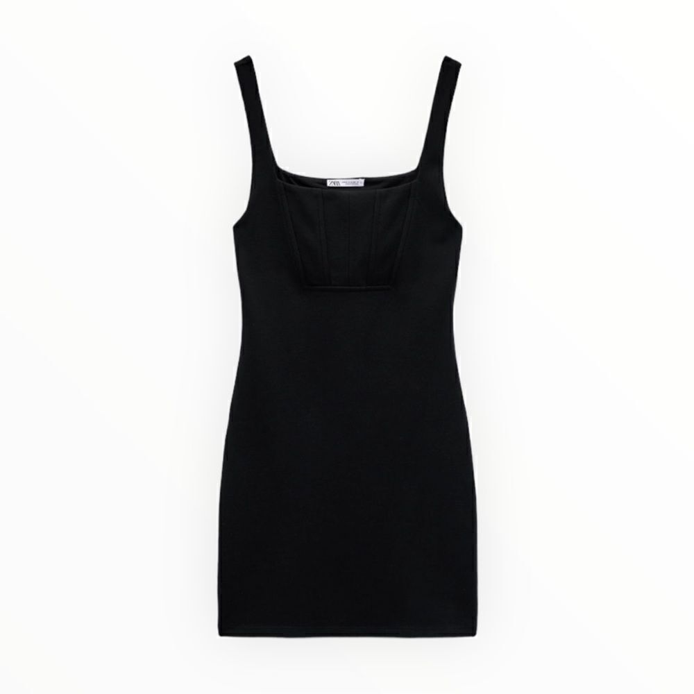 ZARA | Black | MINI DRESS - Picture 2 of 5